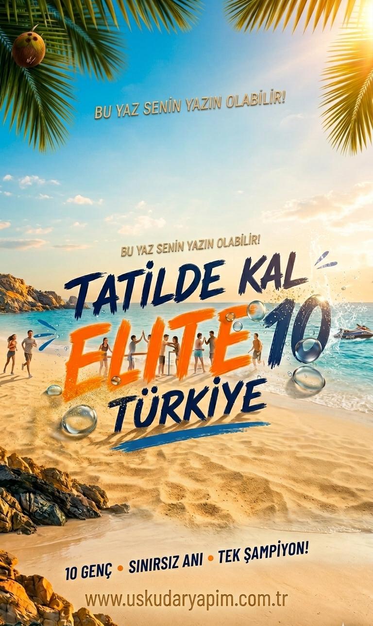 Tatilde Kal Elite 10 Türkiye yarışma posteri